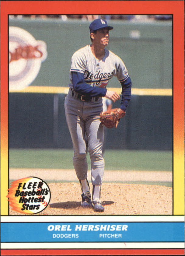1988 Fleer Hottest Stars Baseball Cards        019      Orel Hershiser